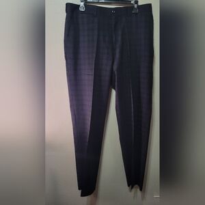 Millinea 100% wool plaid trousers/slacks Waist 35